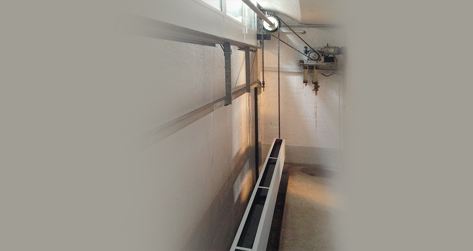 Senkfenster Antriebslösung nach dem Umbau